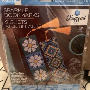 Diamond Supply Co. Sparkle Bookmarks - Orange and Blue, Crafts, Hobby Gifts, NWT